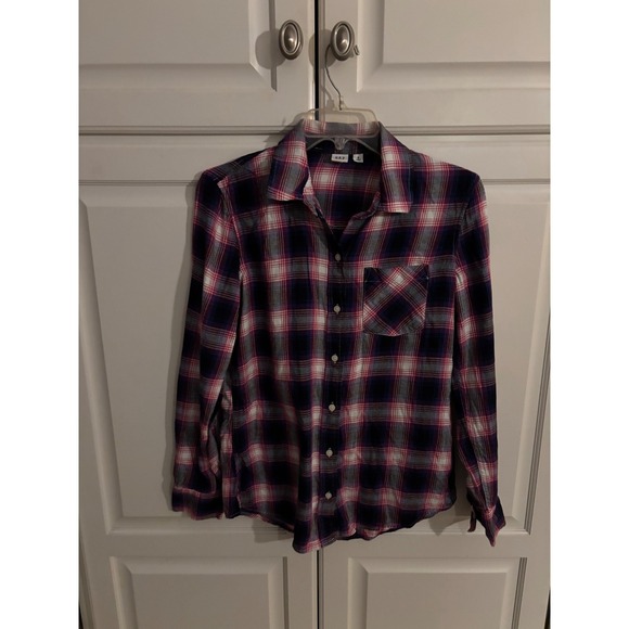 GAP Women's Plaid Button Up Shirt Long Sleeve Casual Top Size S - Picture 1 of 5